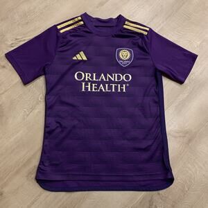 Adidas MLS 2022/2023 Orlando City SC Jersey Soccer Kit Youth Boys Large L 13-14Y